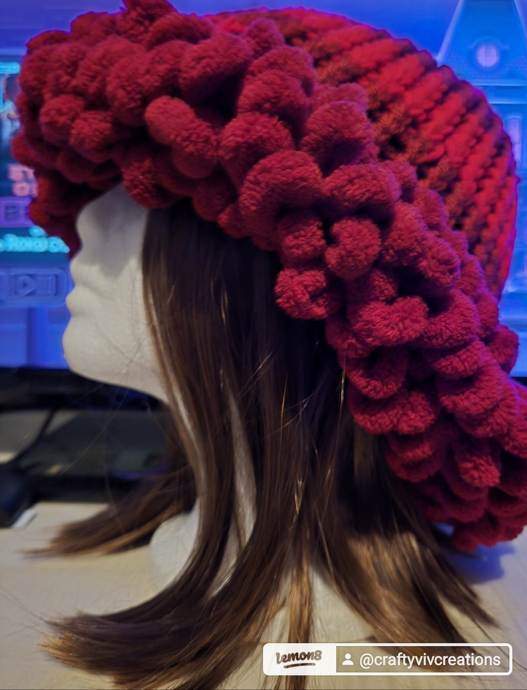 Cherry Bomb Loop knitted Hat