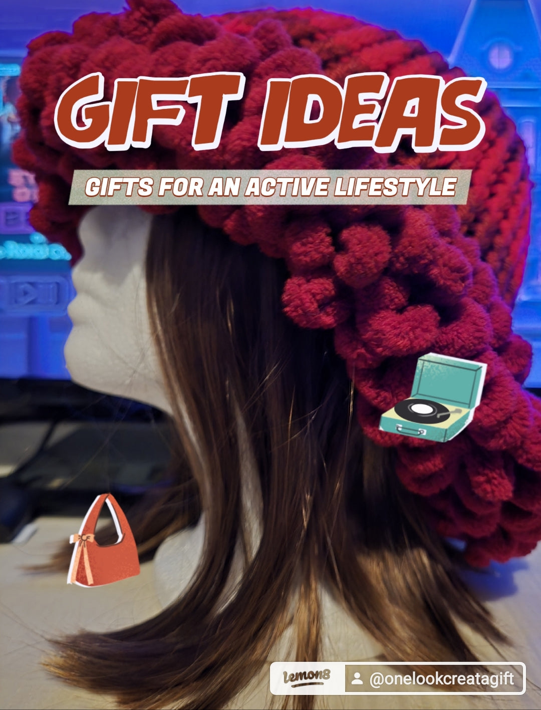 Cherry Bomb Loop knitted Hat