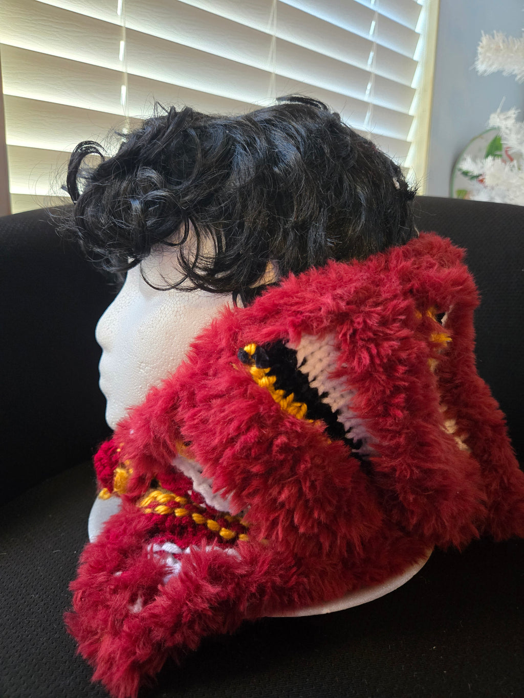 We Up Team Spirit Faux Fur Loom Knitted Hat