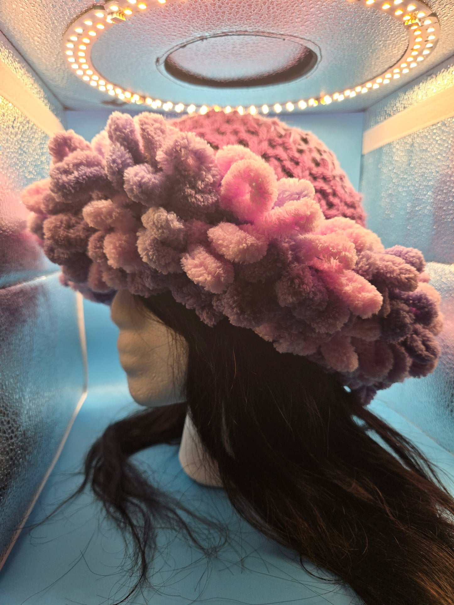Blue Skies Loop yarn hat